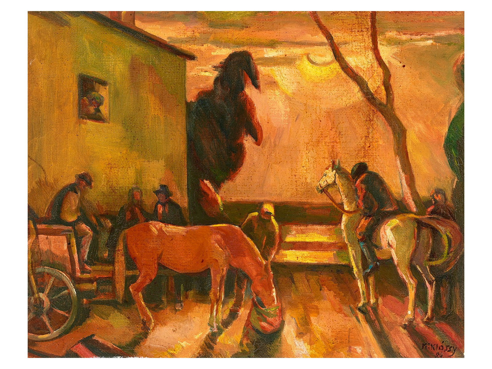 Miklóssy Gábor: Esti pihenő, 1984