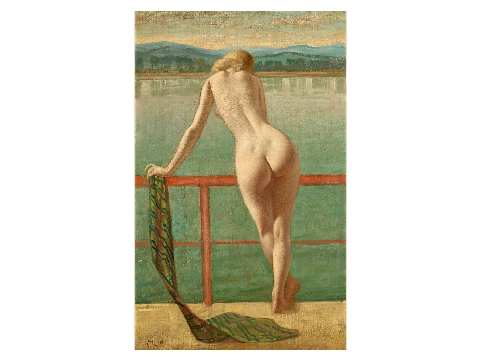 Molnár C. Pál: Akt korlátnál