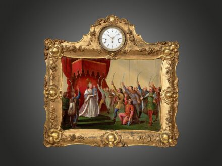 Biedermeier képóra
