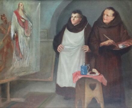 Ismeretlen alkotó: Oltárfestő szerzetesek