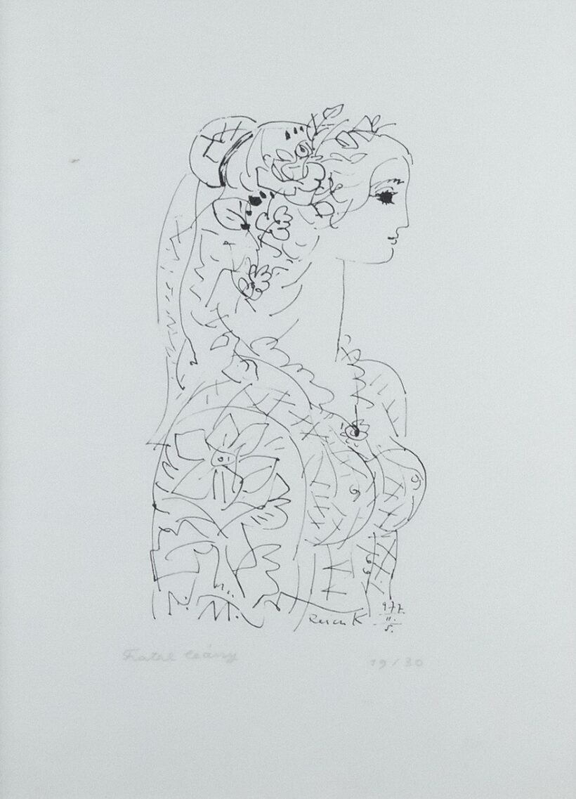 Reich Károly (1922 - 1988): Fiatal lány, 1977