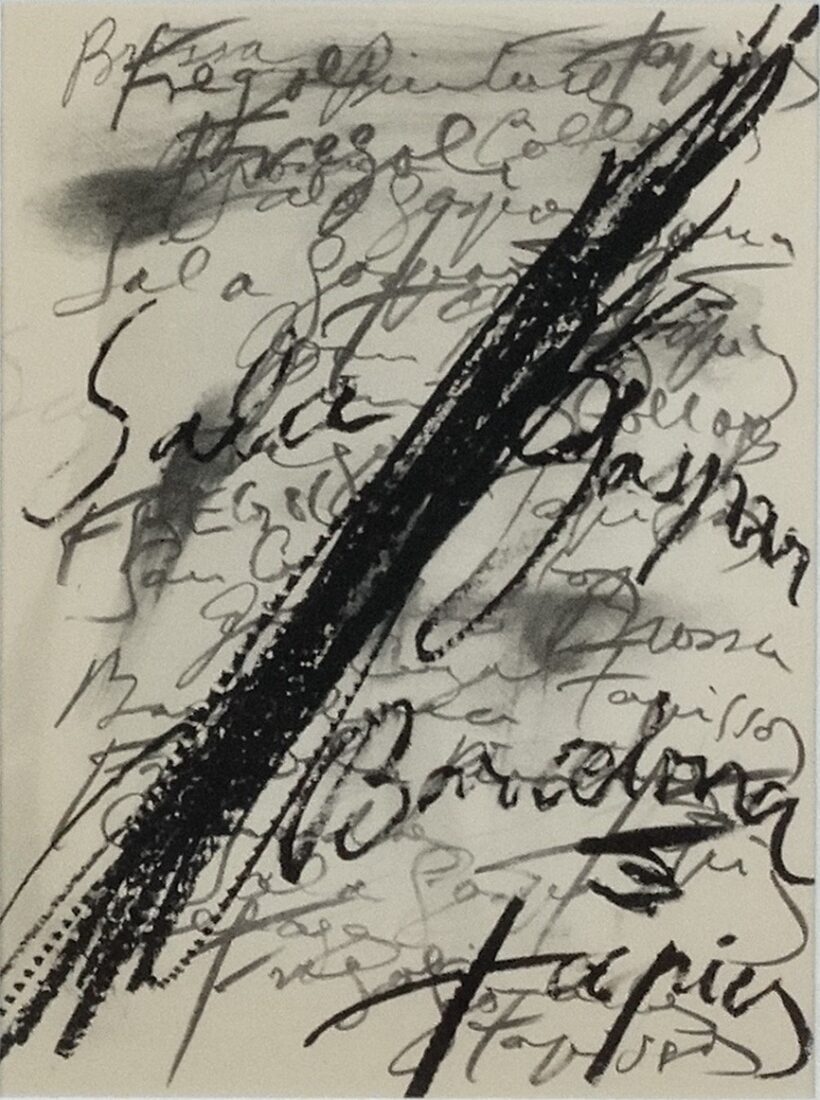 Antoni Tapies (1923-2012)  Cím nélkül