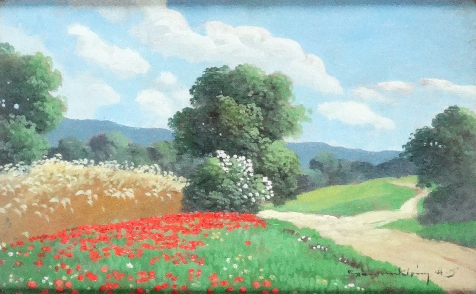 Miklósi-Mutsenbacher Ödön (1881-1942): Pipacsos táj