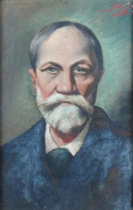 Olvashatatlan szignó: Jókai Mór portréja 1894