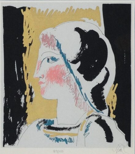 Szász Endre (1926-2003): Lányprotré