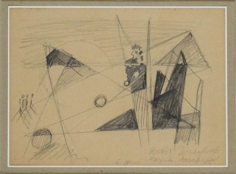 Lucien Hervé (1910-2007) : Kozmikus kompozíció, ajánlással