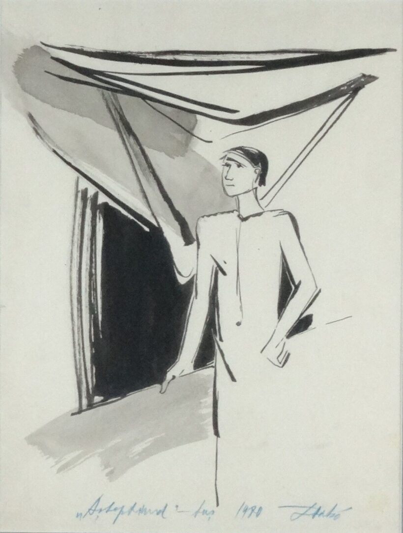 Zsakó Zoltán (1954) : Önarckép 1980