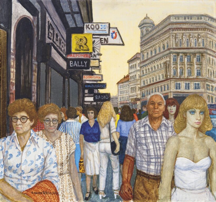 Czene Béla (1911-1999): Kärntnerstraße Bécsben, 1979
