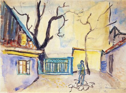 Ámos Imre (1907-1944): Gyerek az udvaron, 1931