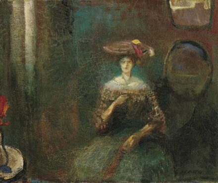 Gulácsy Lajos (1882-1932): Különös szoba, 1905 körül