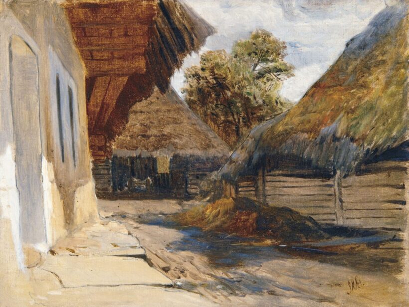 Mészöly Géza (1844-1887): Falusi udvar