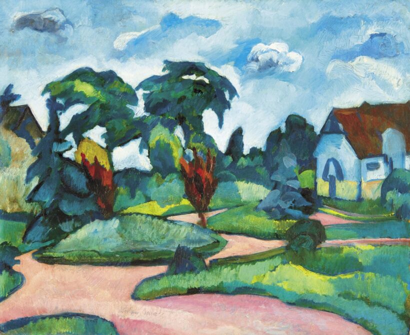 Perlrott-Csaba Vilmos (1880-1955): Kecskeméti Parkrészlet, 1910-es évek vége