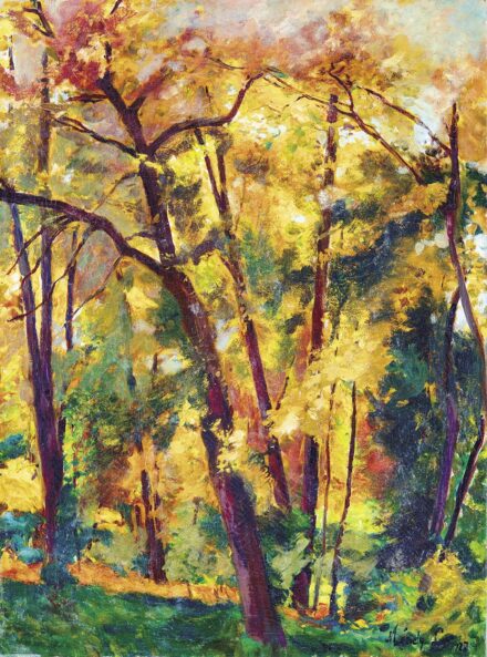 Mándy Laura (1904-1993): Nyári erdőbelső, 1927