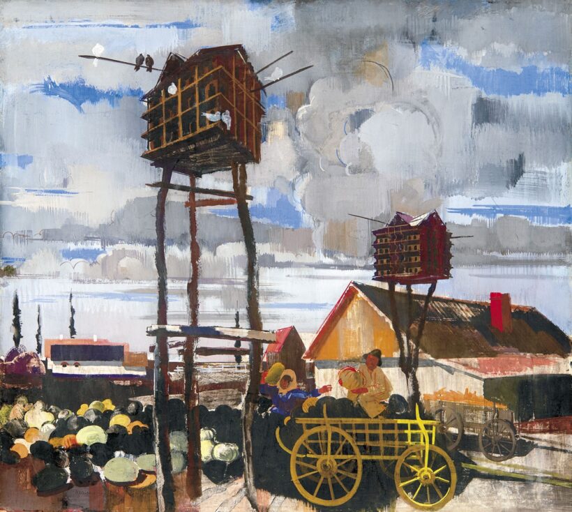 Aba-Novák Vilmos (1894-1941): Galambdúcok (Hajnali vásárosok), 1934