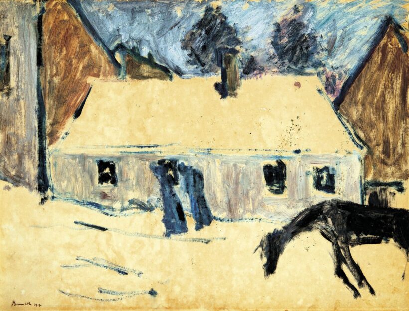 Bernáth Aurél (1895-1982): Kaposvári utca télen, 1917