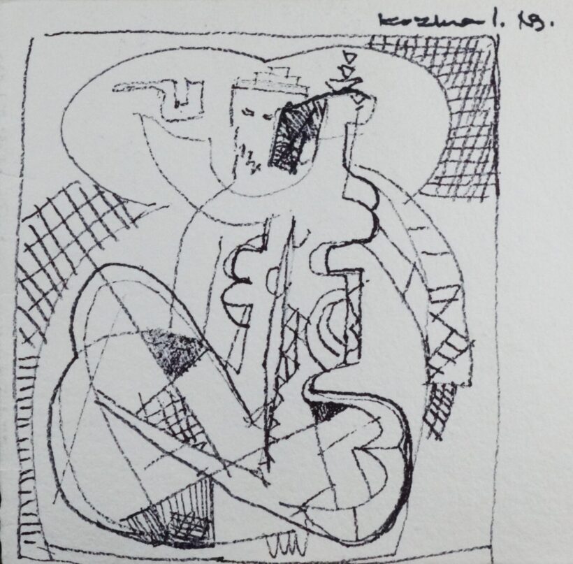 Kozma István (1937-2020) : Cím nélkül - kétoldalas mű - Image 2