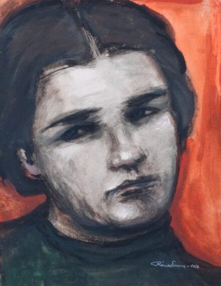 Róna Emmy (1904-1988): Szomorú lány1957.