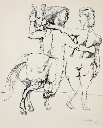 Szalay Lajos (1909-1995): Kentaur és szerelme, 1978