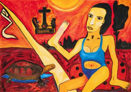 fe Lugossy László (1947): Nő teknősbékával, 1997