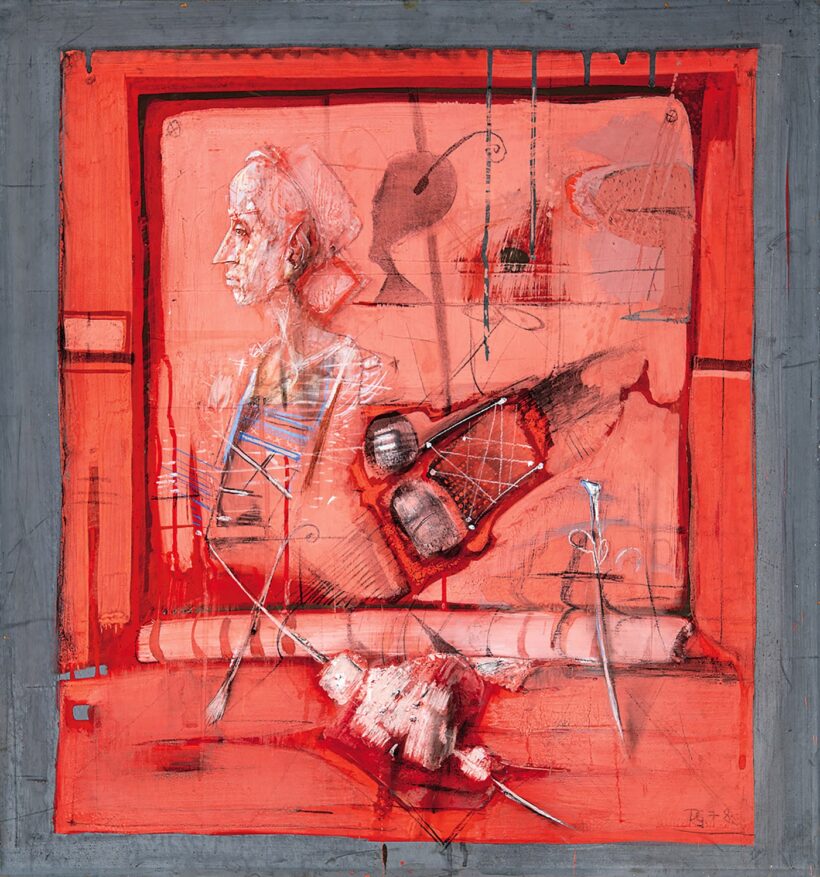 Dienes Gábor (1948-2010): Csendélet elkezdett képpel, 1978