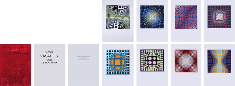 Vasarely Victor (1906-1997): Vega csillagképek - 8 db szitanyomat