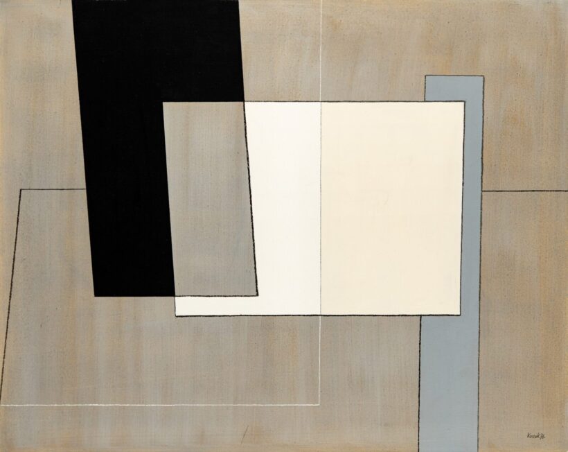 Konok Tamás (1930-2020): Szürke szerkezet, 1976