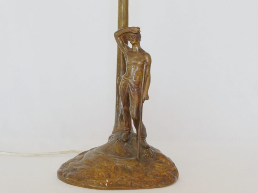 Asztali lámpa :  Pihenő vándor figurával - Image 2