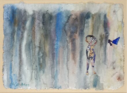 Ujházi Péter (1940) : Lila görkorcsolya, 2004