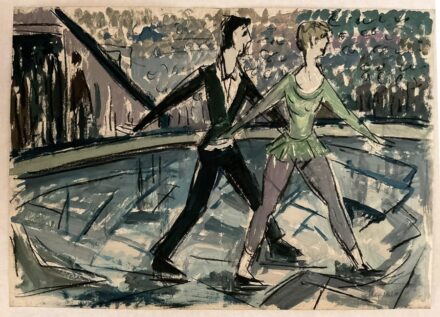 Varga József (1922-2021) : Műkorcsolyázók, 1962