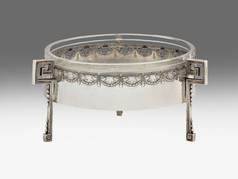 Jugendstil kínálótál