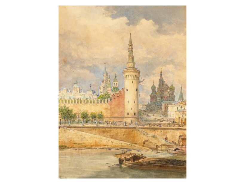 Franz Alt: Moszkvai részlet, 1854
