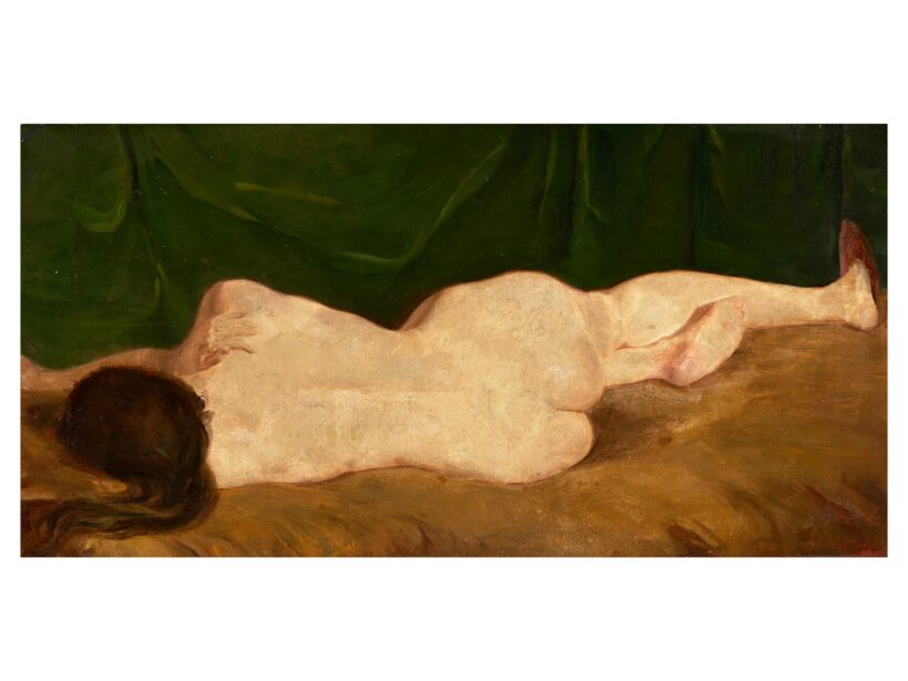 Deák-Ébner Lajos: Fekvő  akt, 1890 körül