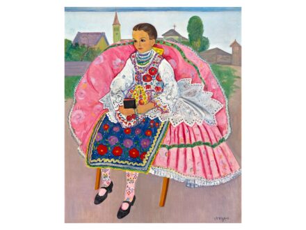 Vörös Géza: Kislány népviseletben, 1930-as évek
