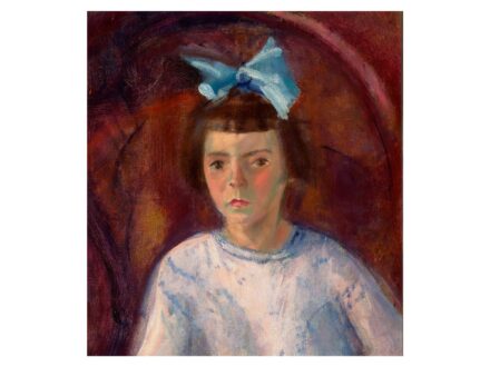 Márffy Ödön: Kislány portréja (Hacker Erzsike portréja), 1952 körül
