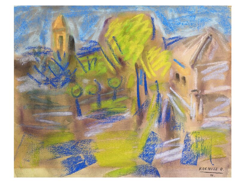 Korniss Dezső: Kisvárosi utca, 1943