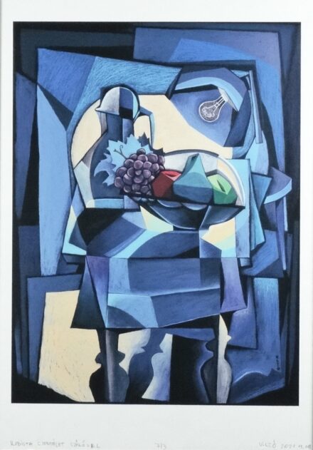 Vinkó Leó (1987) : Kubista csendélet szőlővel, 7/3