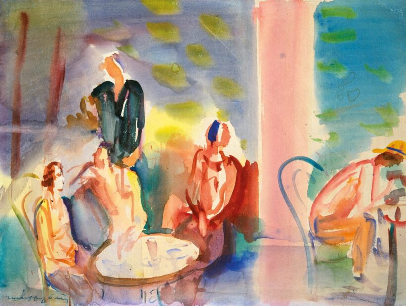 Márffy Ödön (1878-1959): Teraszon