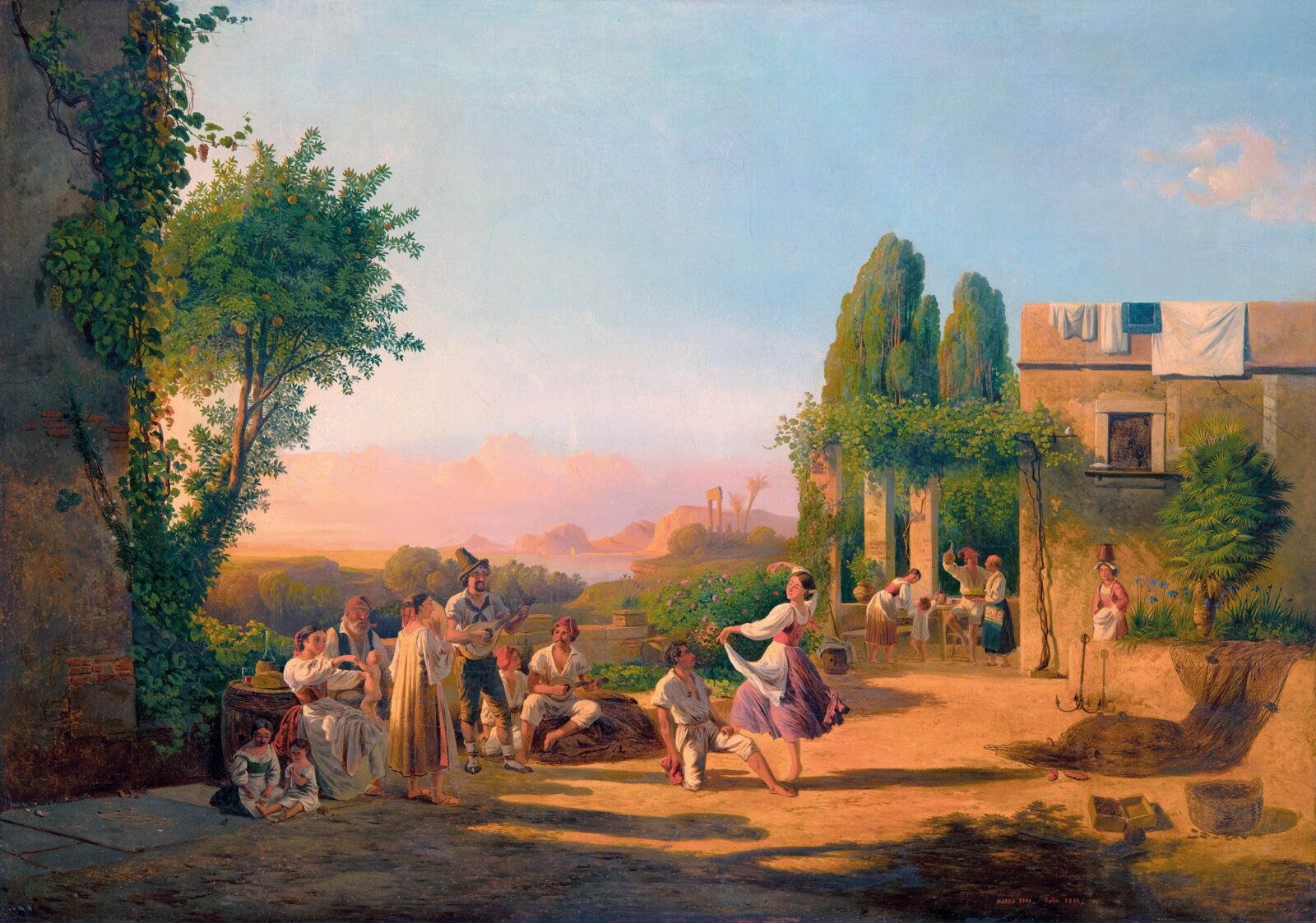 Markó Ferenc (1832-1874): Olasz tánc, 1858