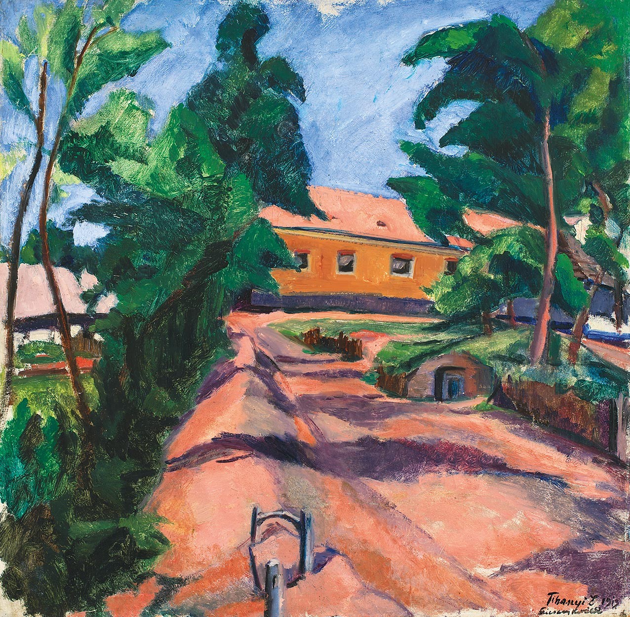 Tihanyi Lajos (1885-1938): Szécsénykovácsi kastély (Szécsénykovácsi nyár), 1913