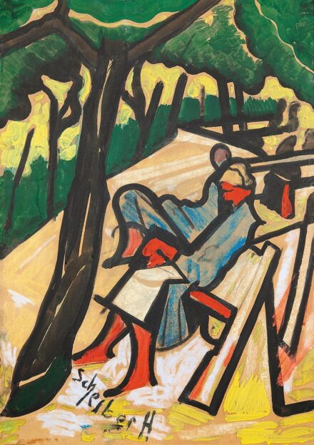 Scheiber Hugó (1873-1950): Parkban