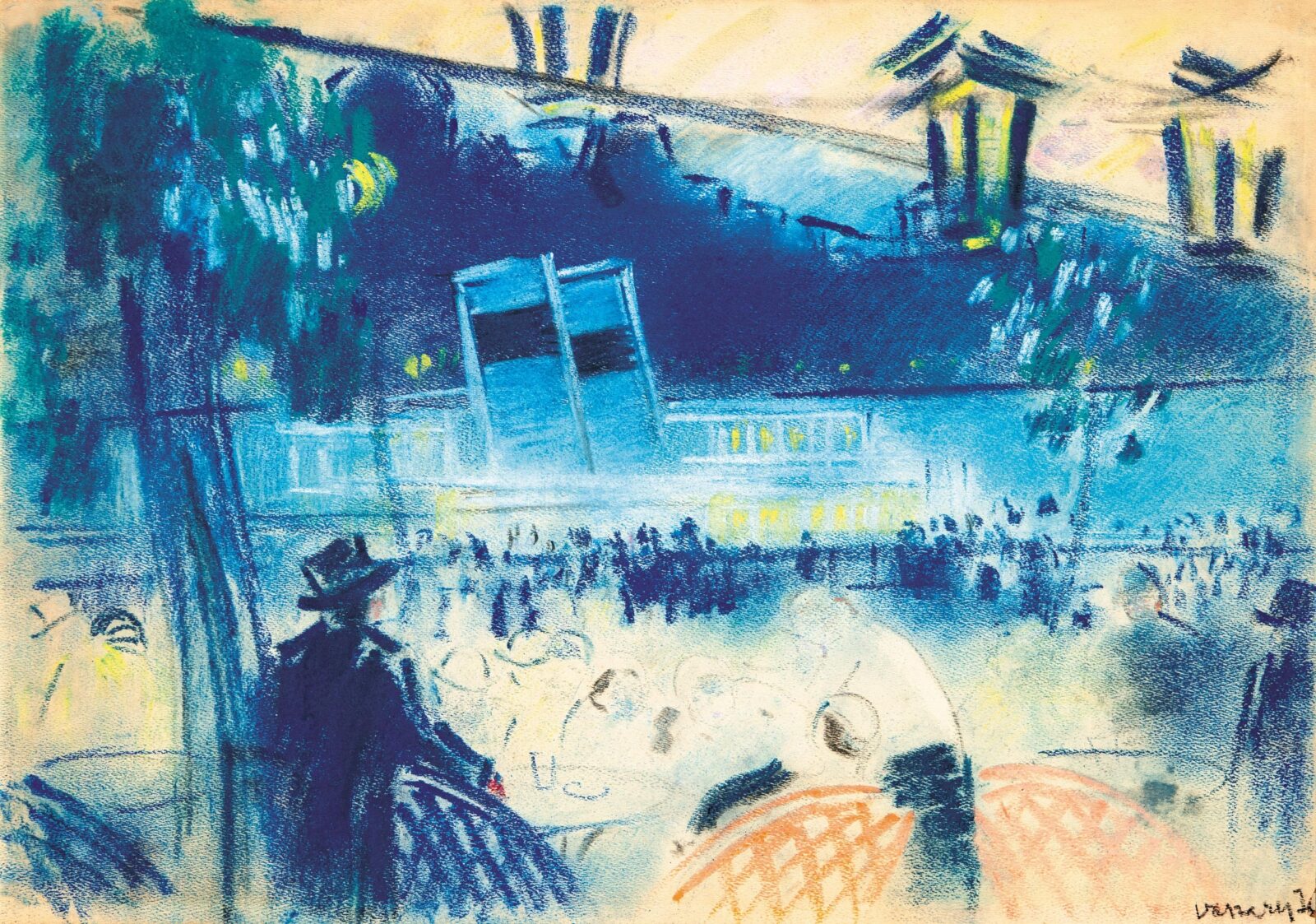 Vaszary János (1867-1939): Dunakorzó, 1930-as évek második fele