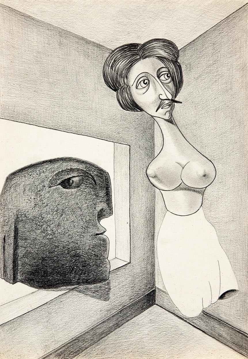 Jakovits József (1909-1994): Dalis torzó szoknyában