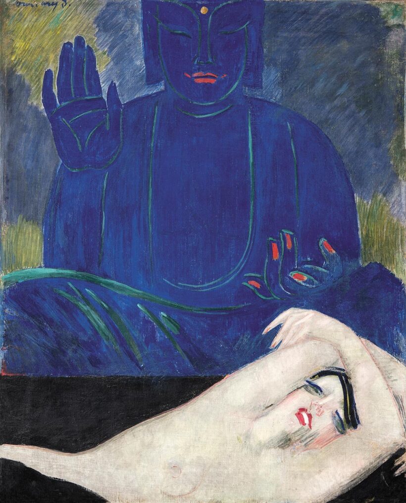 Vaszary János (1867-1939): Akt Buddhával, 1926 körül