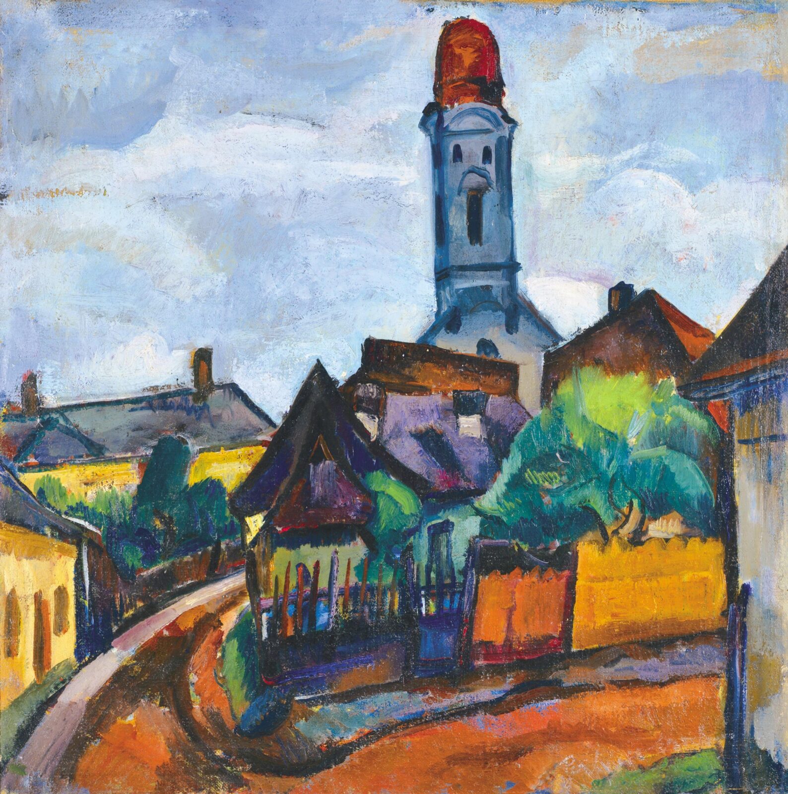 Perlrott-Csaba Vilmos (1880-1955): Nagybányai részlet, 1920-as évek második fele