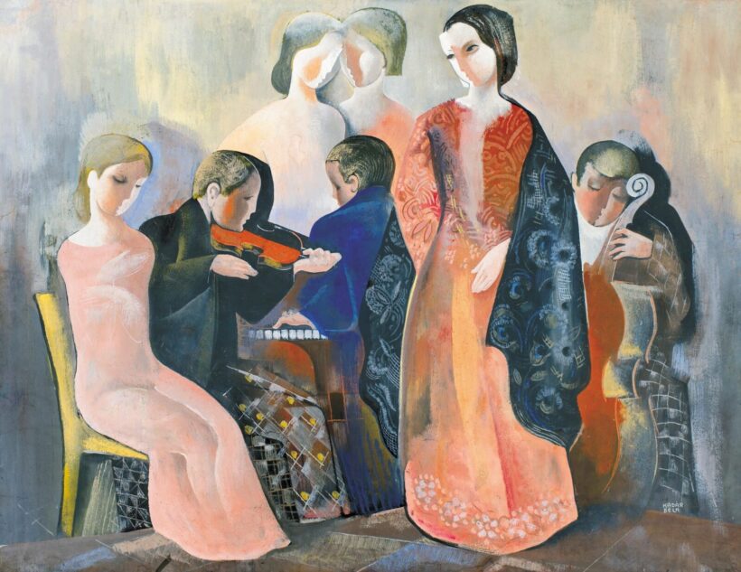 Kádár Béla (1877-1956): Koncert (Házi koncert), 1935 körül