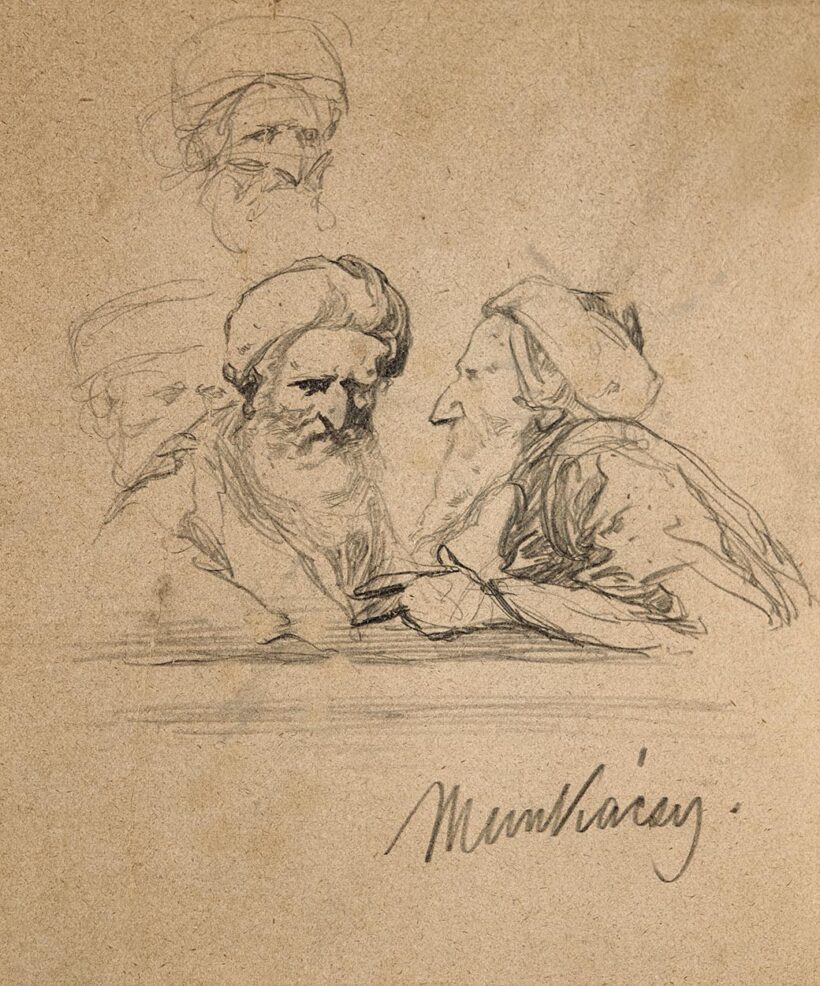 Munkácsy Mihály (1844-1900): Tanulmány a Krisztus Pilátus előtt című képhez