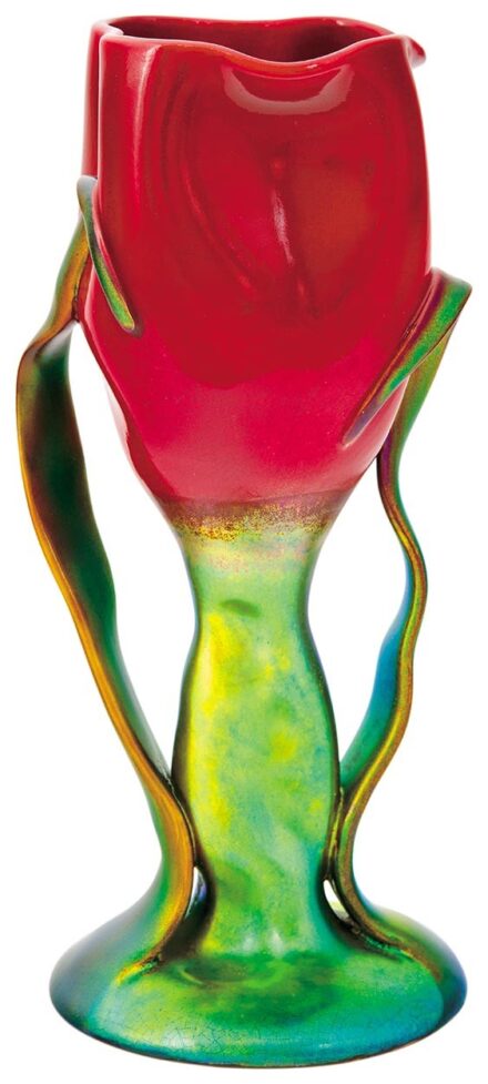 Zsolnay Tulipánkehely, Zsolnay, 1900 körül

Terv feltehetően: RIPPL-RÓNAI JÓZSEF