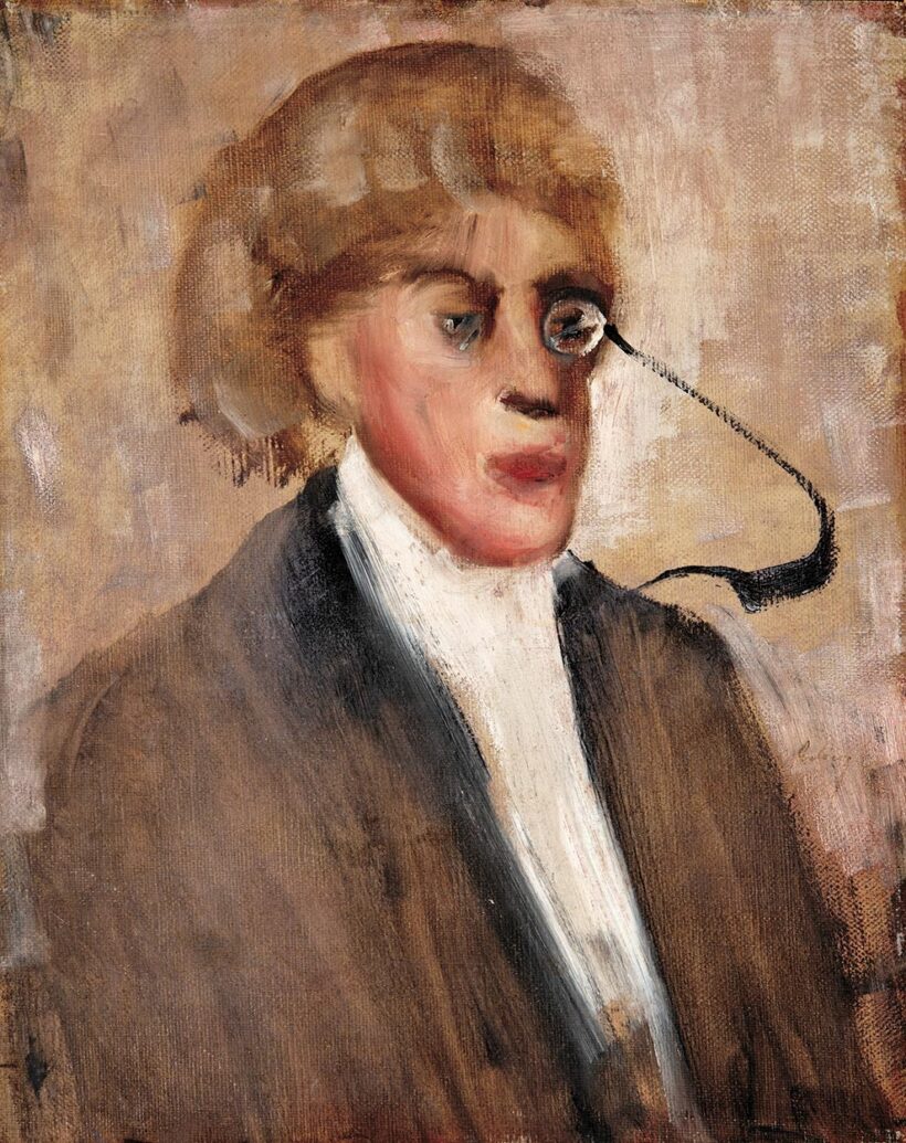 Gulácsy Lajos (1882-1932): Férfi monoklival