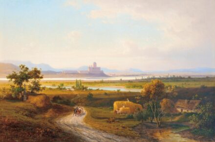 Ligeti Antal (1823-1890): Esztergom látképe, 1883