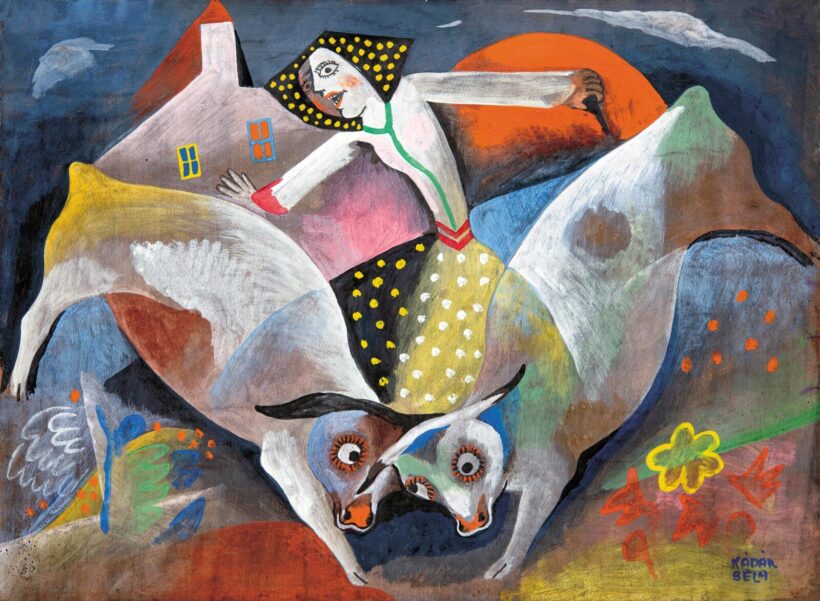 Kádár Béla (1877-1956): Falusi jelenet, 1923 körül